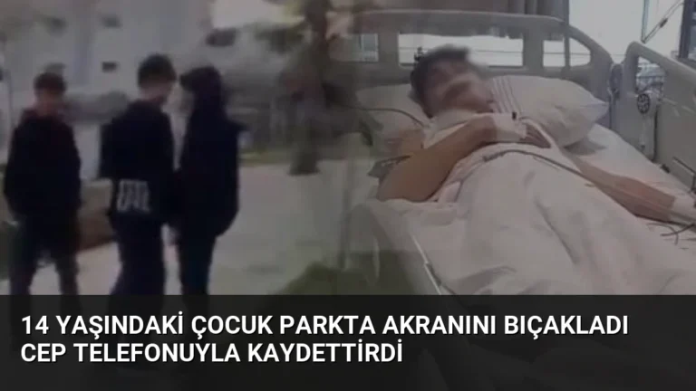 14 Yaşındaki Çocuk Parkta Akranını Bıçakladı Cep Telefonuyla Kaydettirdi