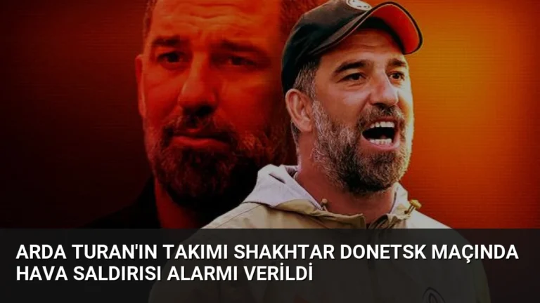 Arda Turan’ın Takımı Shakhtar Donetsk Maçında Hava Saldırısı Alarmı Verildi