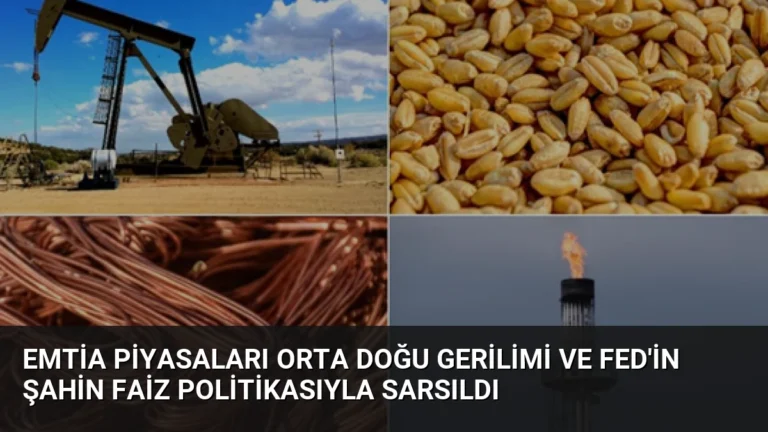 Emtia Piyasaları Orta Doğu Gerilimi ve Fed’in Şahin Faiz Politikasıyla Sarsıldı