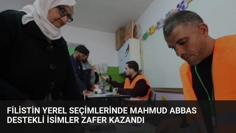 Filistin Yerel Seçimlerinde Mahmud Abbas Destekli İsimler Zafer Kazandı