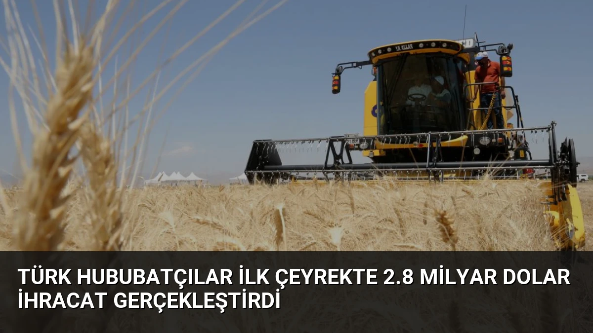 Türk Hububatçılar İlk Çeyrekte 2.8 Milyar Dolar İhracat Gerçekleştirdi