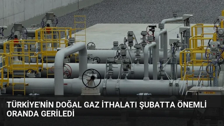 Türkiye’nin Doğal Gaz İthalatı Şubatta Önemli Oranda Geriledi