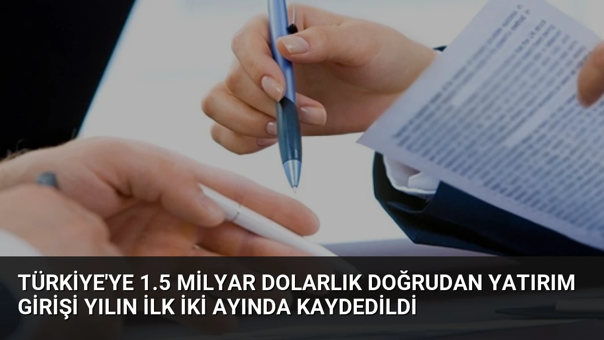 Türkiye’ye 1.5 Milyar Dolarlık Doğrudan Yatırım Girişi Yılın İlk İki Ayında Kaydedildi