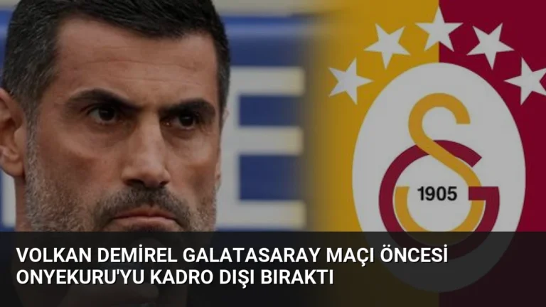 Volkan Demirel Galatasaray Maçı Öncesi Onyekuru’yu Kadro Dışı Bıraktı