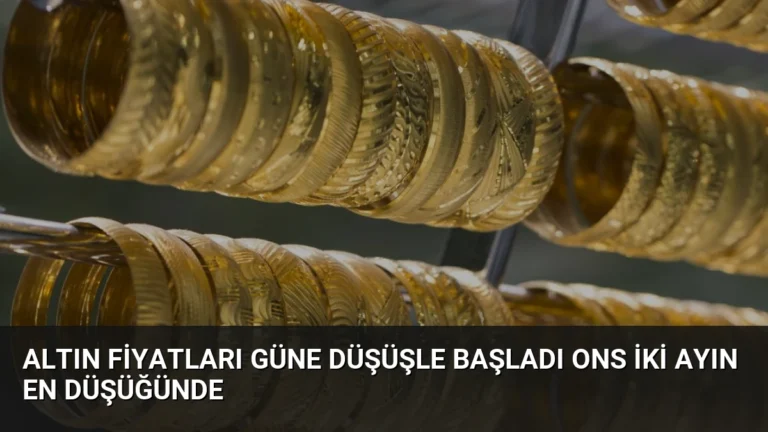 Altın Fiyatları Güne Düşüşle Başladı Ons İki Ayın En Düşüğünde