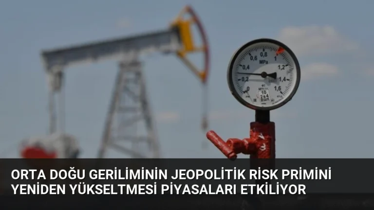 Orta Doğu Geriliminin Jeopolitik Risk Primini Yeniden Yükseltmesi Piyasaları Etkiliyor