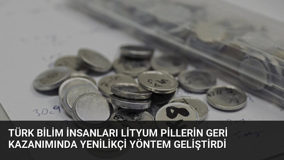 Türk Bilim İnsanları Lityum Pillerin Geri Kazanımında Yenilikçi Yöntem Geliştirdi