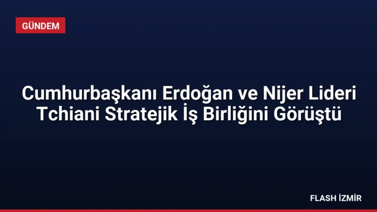 Cumhurbaşkanı Erdoğan ve Nijer Lideri Tchiani Stratejik İş Birliğini Görüştü