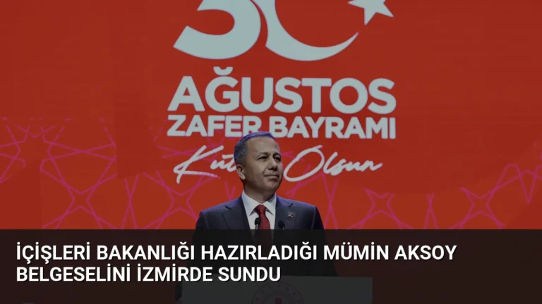 İçişleri Bakanlığı Hazırladığı Mümin Aksoy Belgeselini İzmirde Sundu