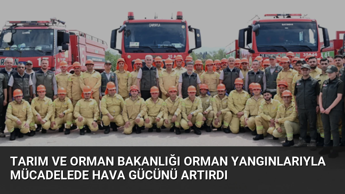 Tarım ve Orman Bakanlığı Orman Yangınlarıyla Mücadelede Hava Gücünü Artırdı