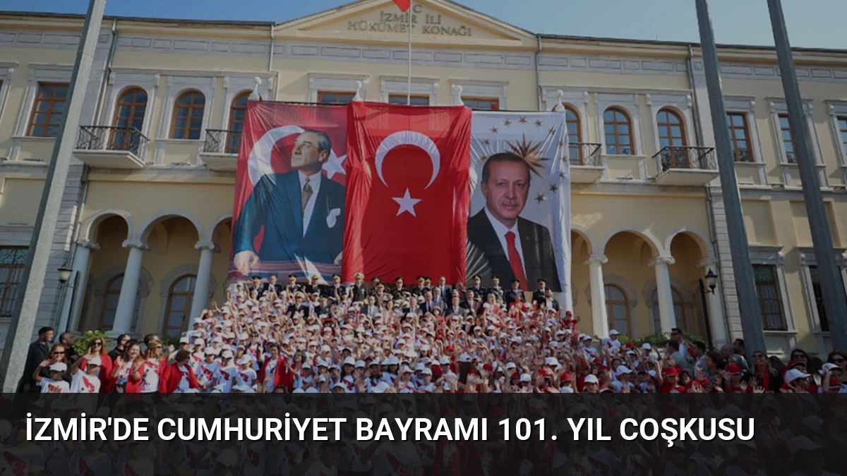 İzmir’de Cumhuriyet Bayramı 101. Yıl Coşkusu