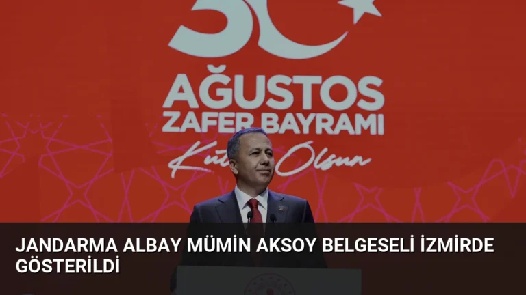 Jandarma Albay Mümin Aksoy Belgeseli İzmirde Gösterildi