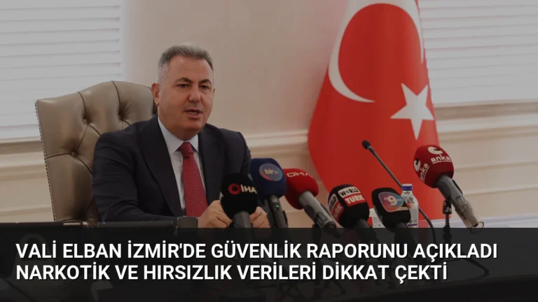 Vali Elban İzmir’de Güvenlik Raporunu Açıkladı Narkotik ve Hırsızlık Verileri Dikkat Çekti