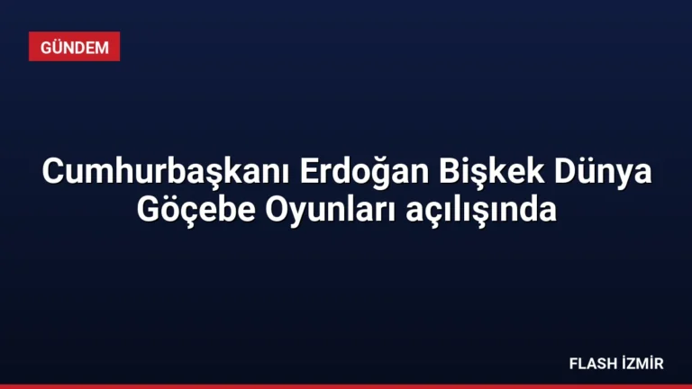 Cumhurbaşkanı Erdoğan Bişkek Dünya Göçebe Oyunları açılışında