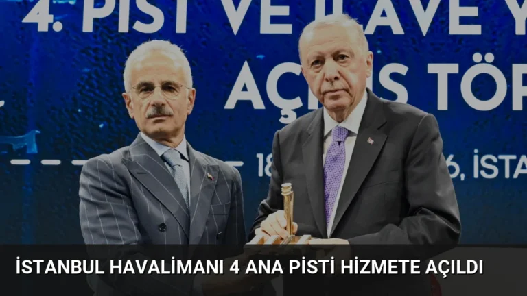 İstanbul Havalimanı 4 Ana Pisti Hizmete Açıldı
