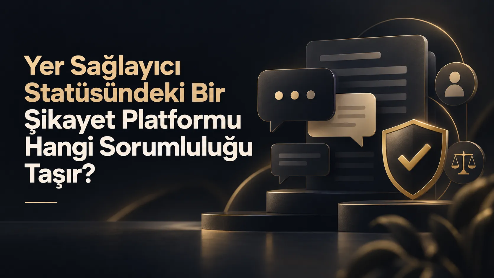 Yer Sağlayıcı Statüsündeki Bir Şikayet Platformu Hangi Sorumluluğu Taşır?