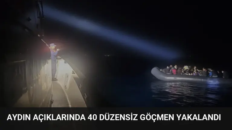 Aydın Açıklarında 40 Düzensiz Göçmen Yakalandı