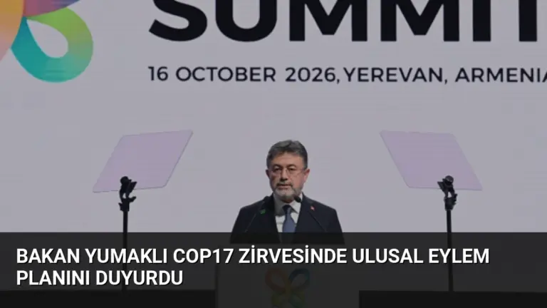 Bakan Yumaklı COP17 Zirvesinde Ulusal Eylem Planını Duyurdu
