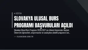 Slovakya Ulusal Burs Programı Başvuruları Açıldı