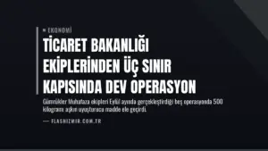 Ticaret Bakanlığı ekiplerinden üç sınır kapısında dev operasyon