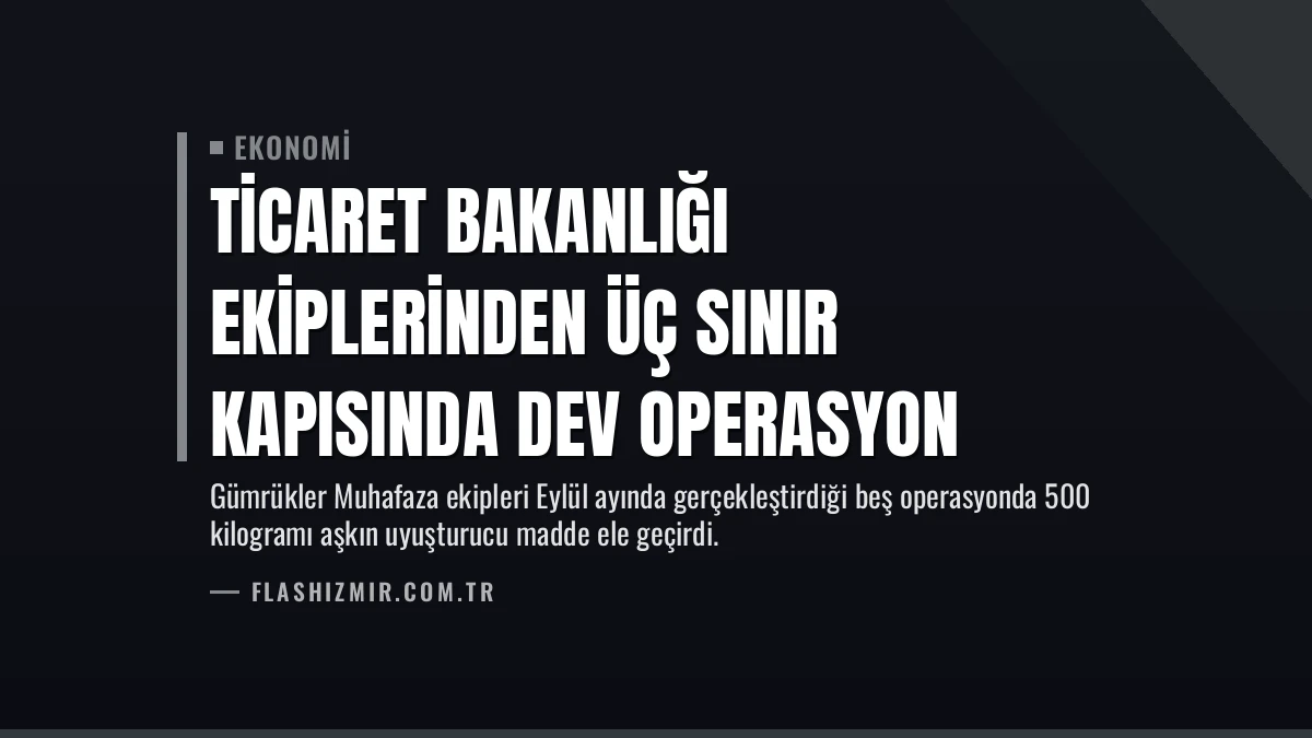 Ticaret Bakanlığı ekiplerinden üç sınır kapısında dev operasyon