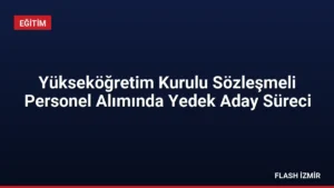 Yükseköğretim Kurulu Sözleşmeli Personel Alımında Yedek Aday Süreci